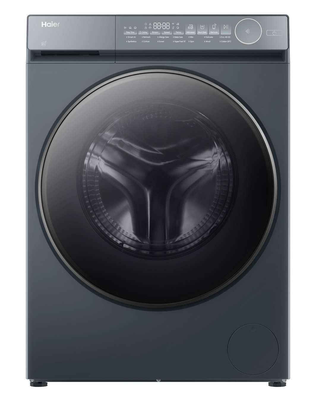 Haier HW120 B14367GUUK 12KG 1400 Washing Machine - Graphite