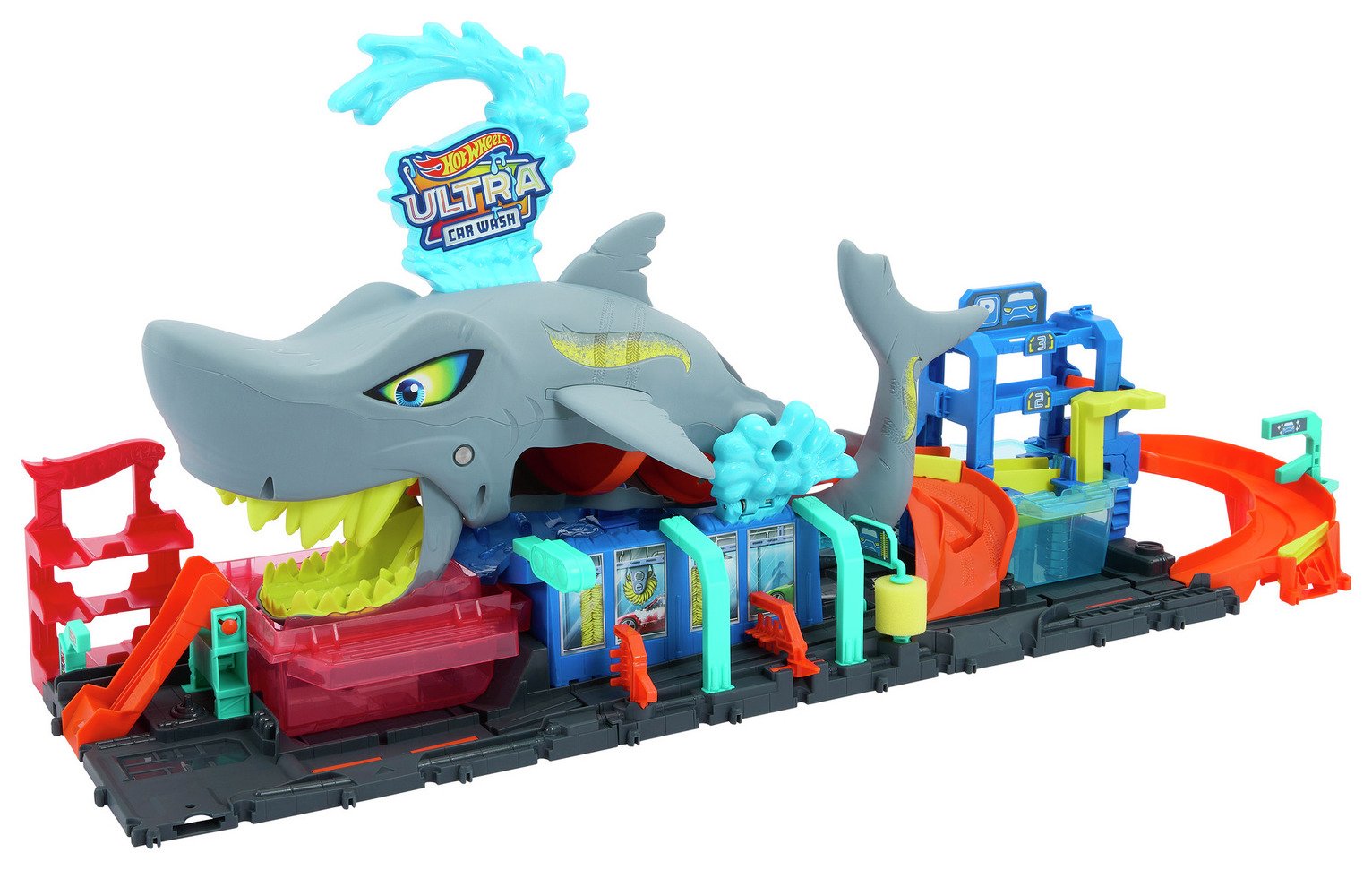 Hot Wheels Ultra Shark Car Wash Playset