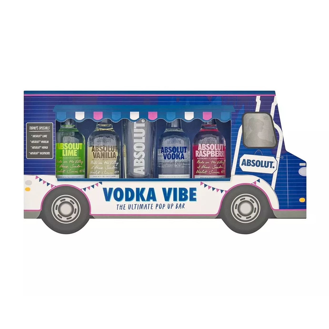 Absolut Vodka Vibe Pop Up Bar 4 x 5cl & Shot Glass