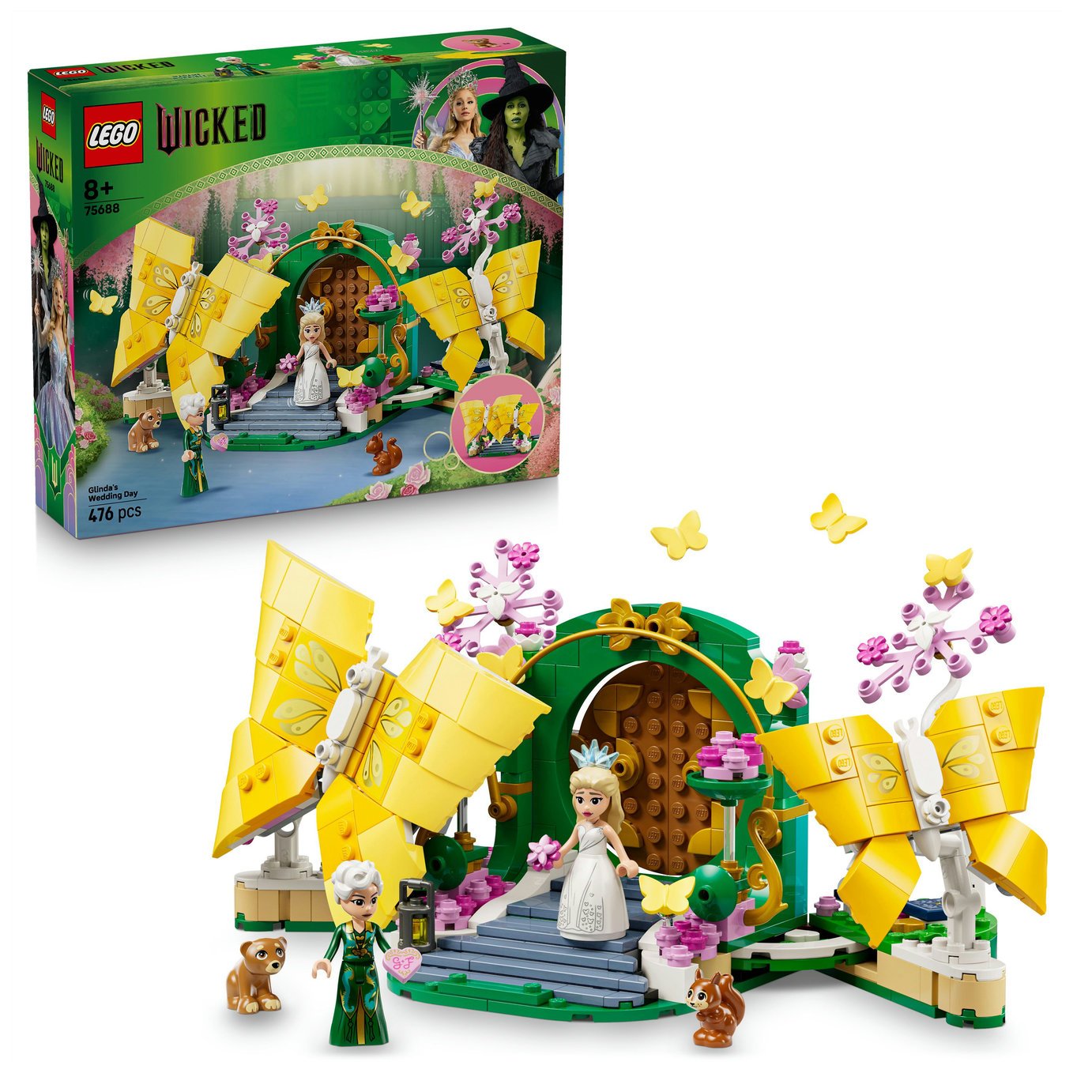 LEGO Wicked Glinda's Wedding Day with Butterfly Toys 75688