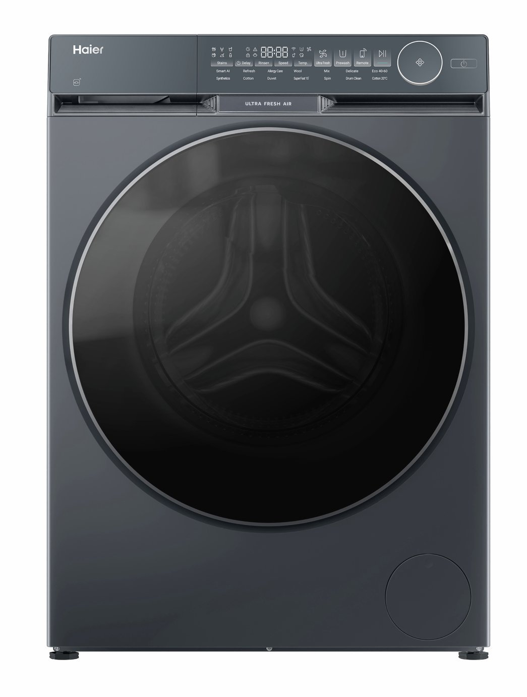 Haier HW120 B14387GUUK 12KG 1400 Washing Machine - Graphite