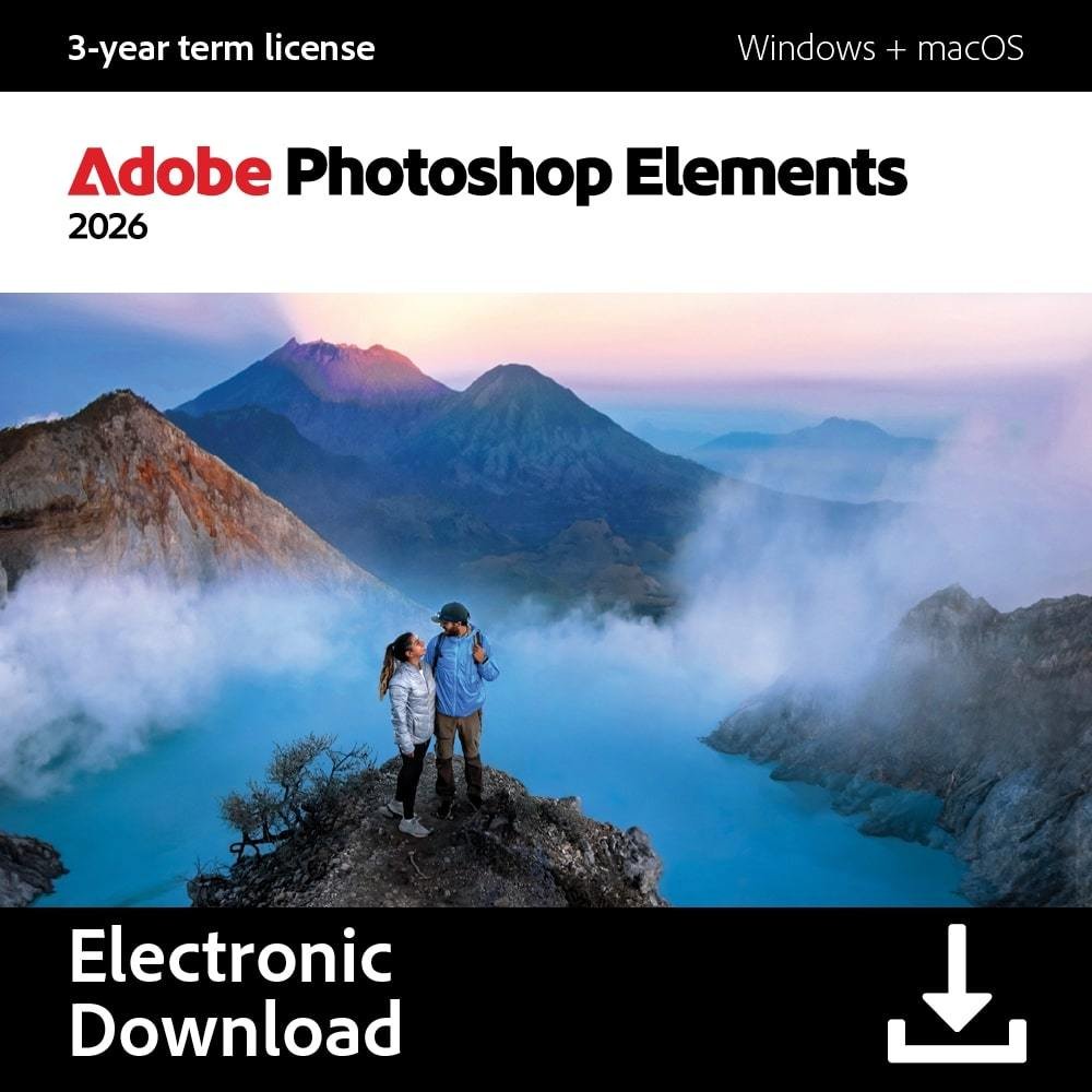Adobe Photoshop Elements 2026 1 User 3 Year-Digital Download