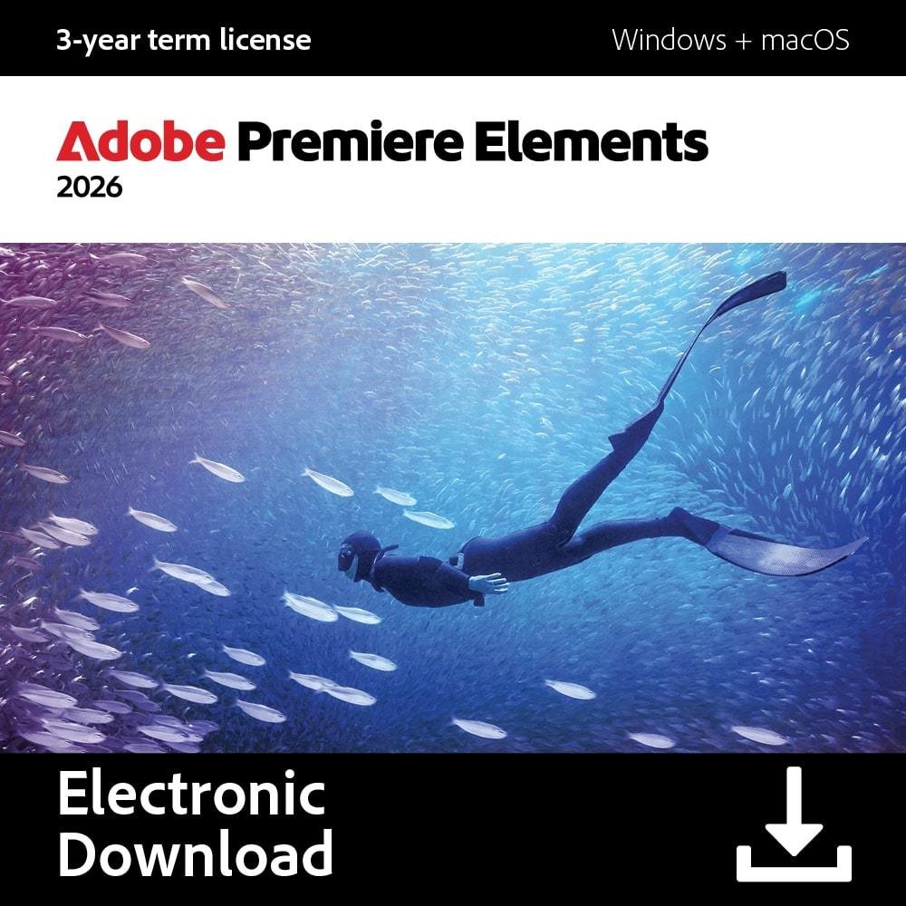 Adobe Premiere Elements 2026 1 User 3 Year -Digital Download