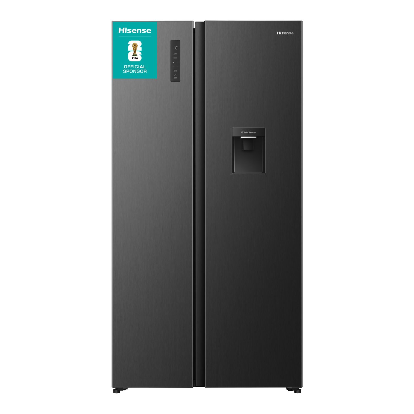 Hisense RS3P558NMFD American Fridge Freezer - Black