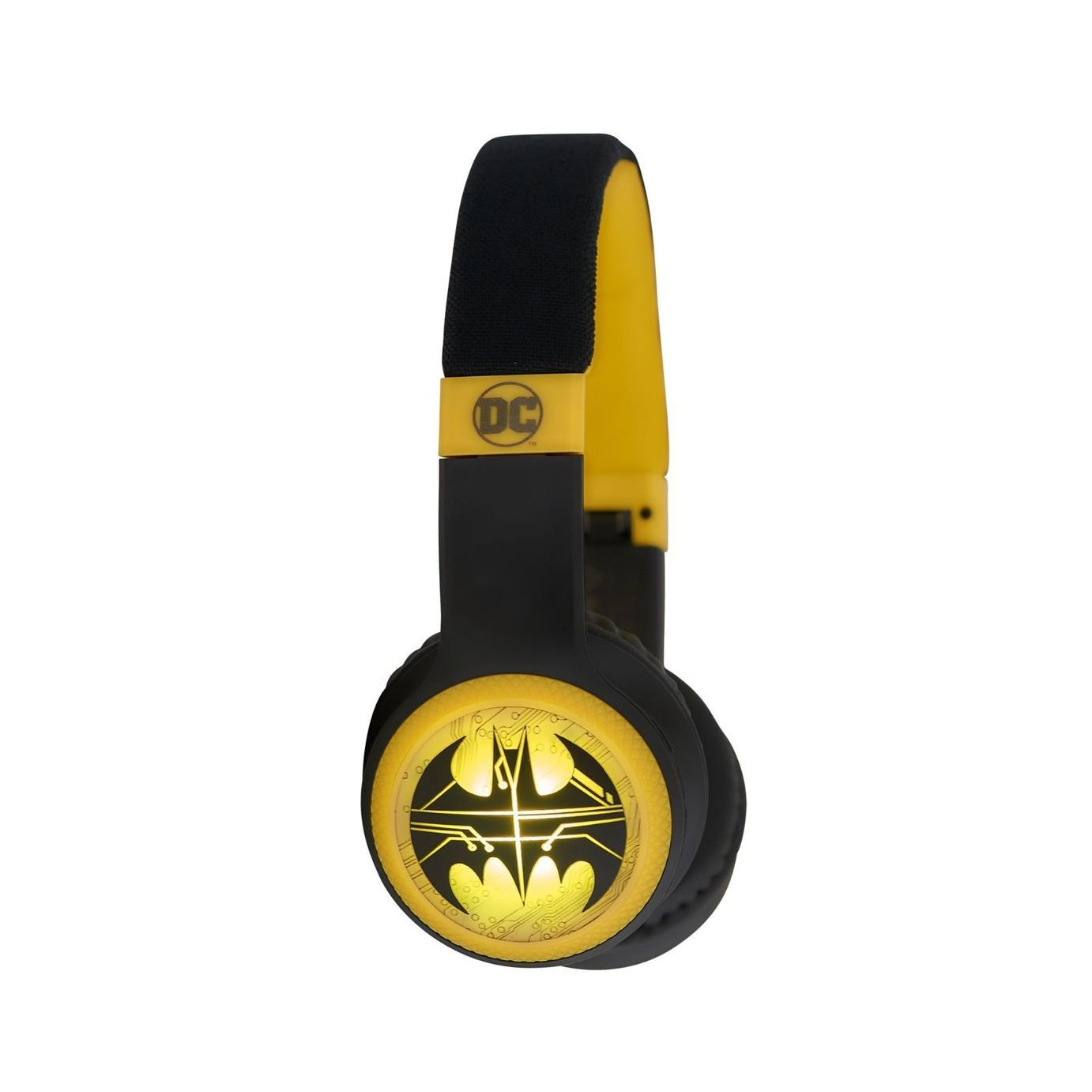 Lazerbuilt Batman Logo Light-Up Bluetooth Headphones