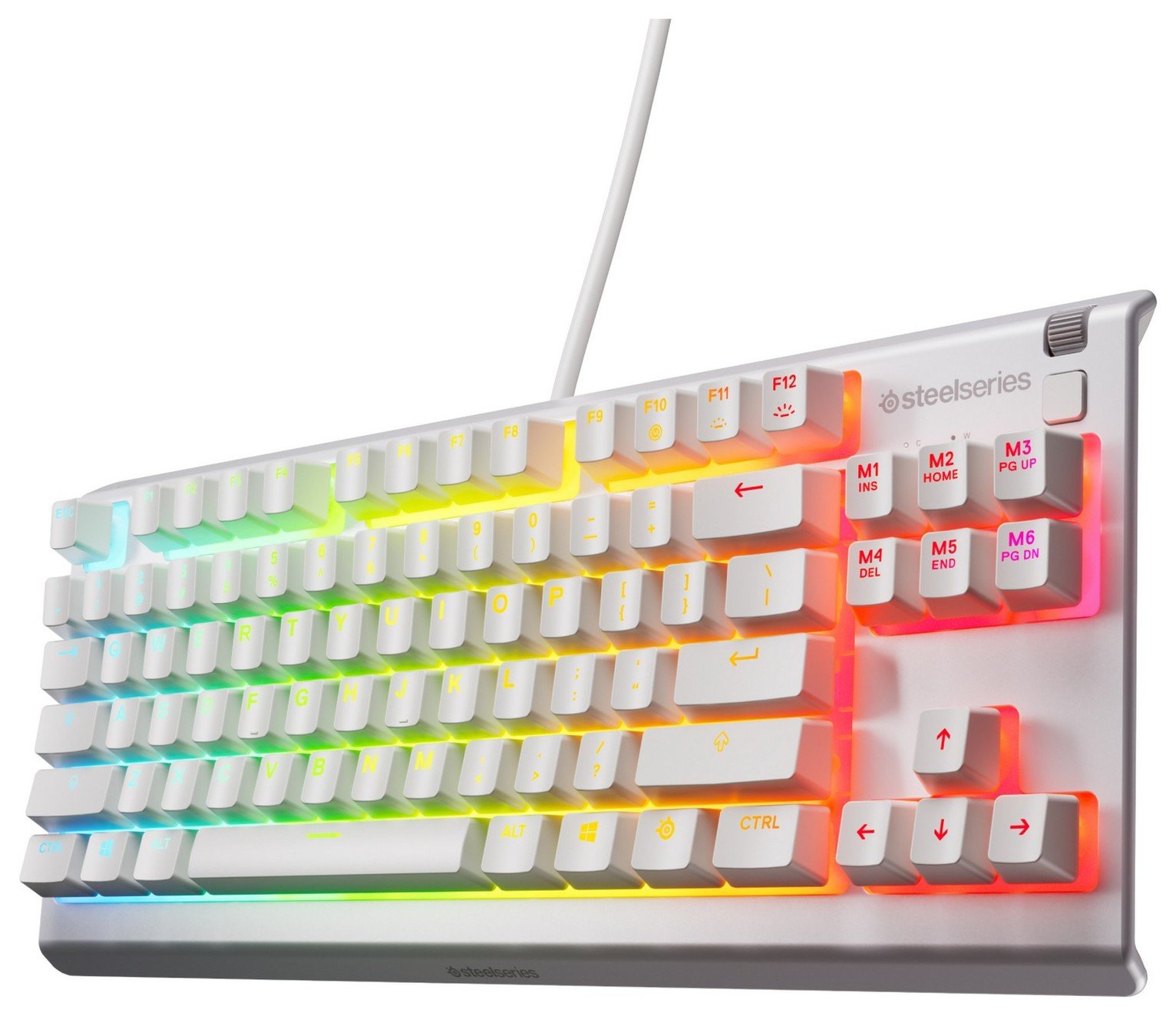 SteelSeries Apex 3 TKL Wired Gaming Keyboard - White