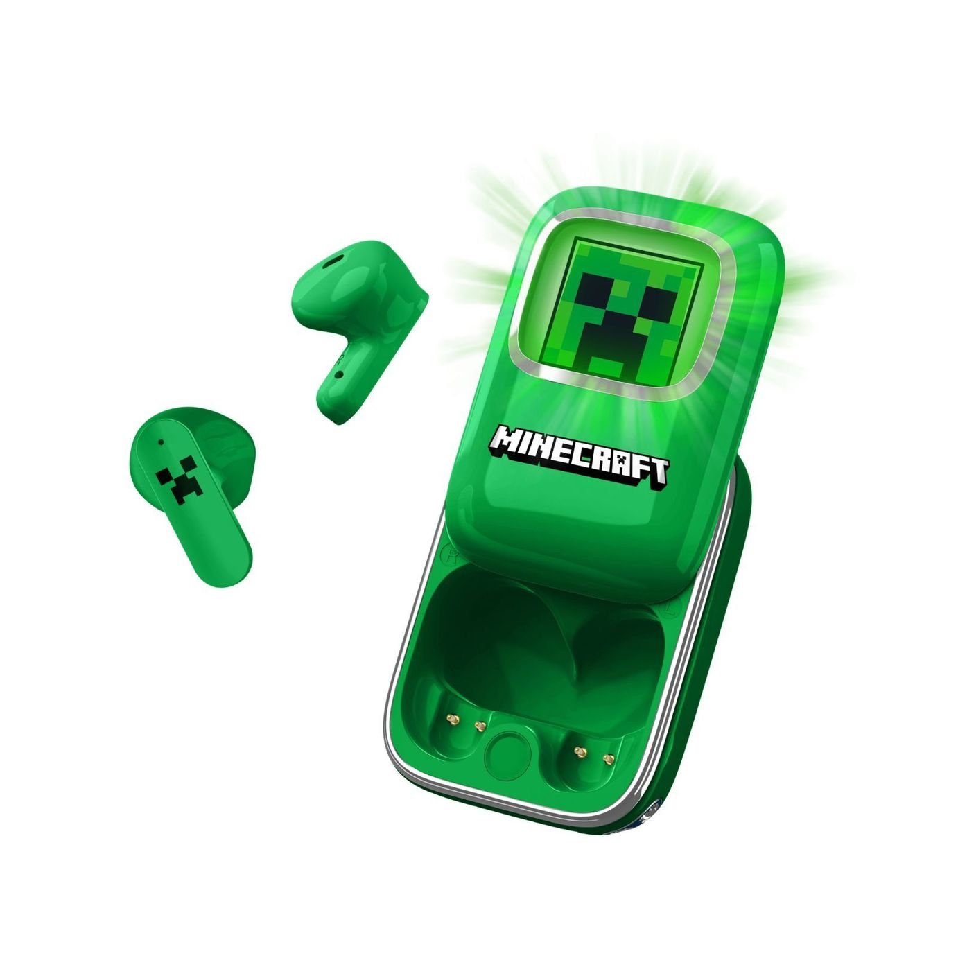 OTL Minecraft Creeper Slide Open TWS Earphones