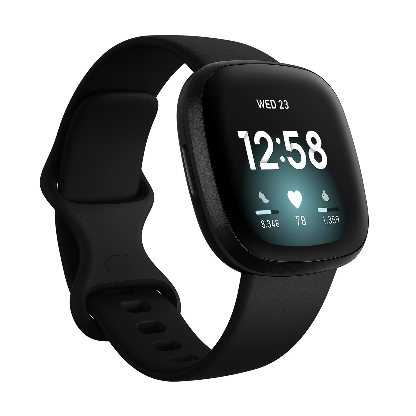 Buy Fitbit Versa 3 Smart Watch - Black 