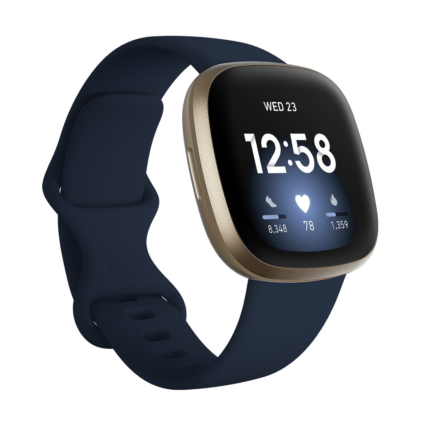 blue fitbit watch