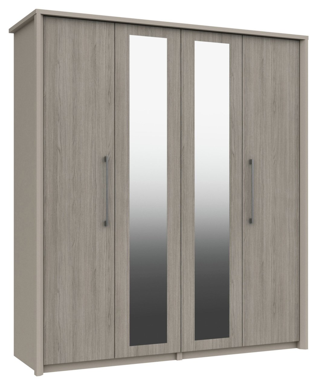 Lancaster 4 Door 2 Mirror Wardrobe