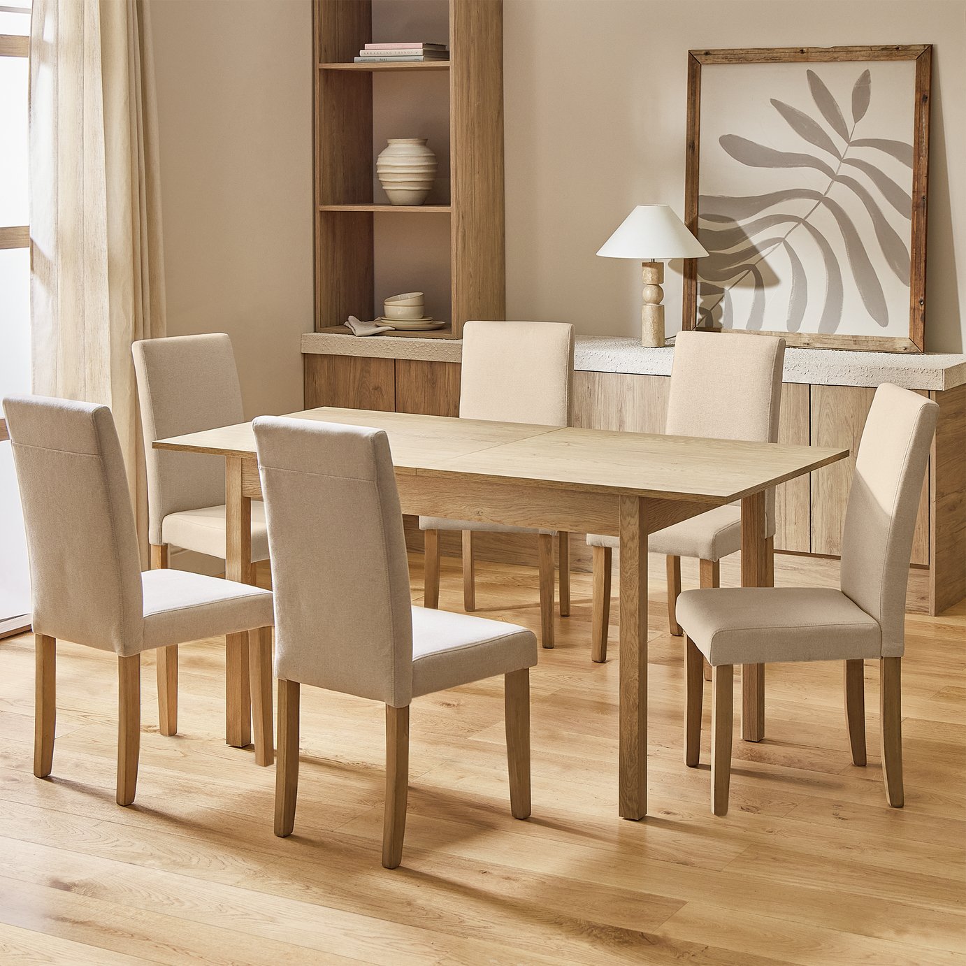 Argos Home Extendable Dining Table & 6 Midback Chairs