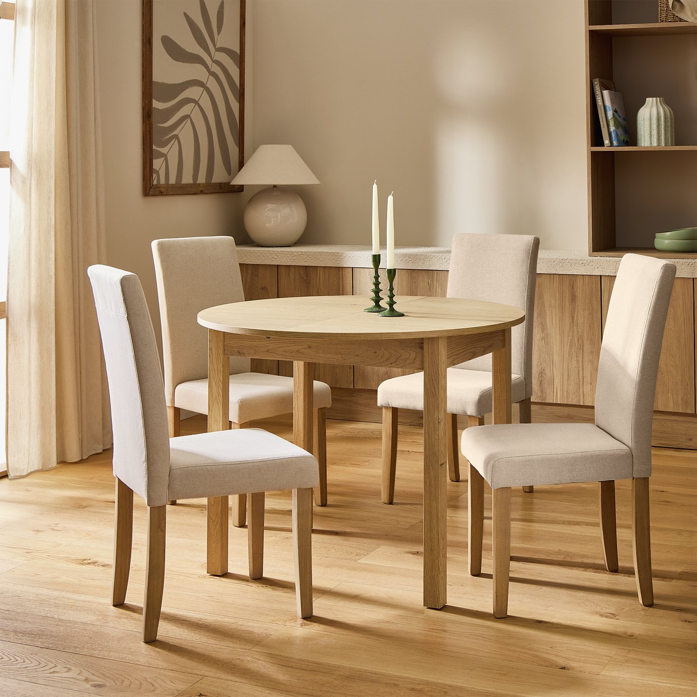 Argos Home Sendi Oval Dining Table & 4 Midback Chairs