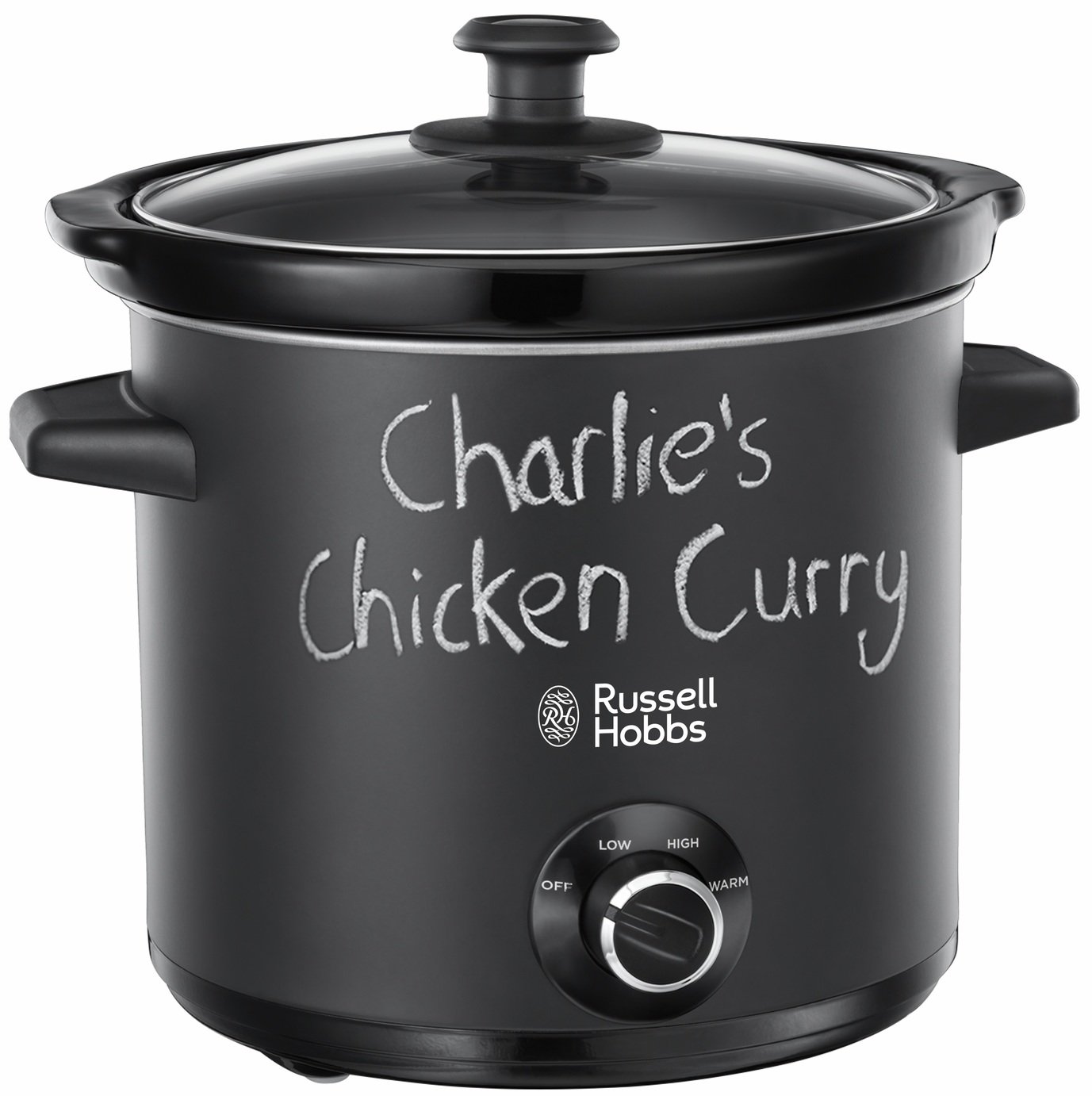 Russell Hobbs Chalkboard 3.5L Slow Cooker 24180 - Black