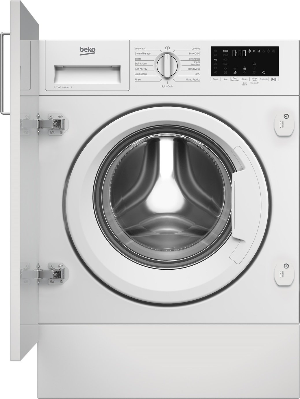 Beko WTIK72121 7KG 1200 Spin Integrated Washing Machine