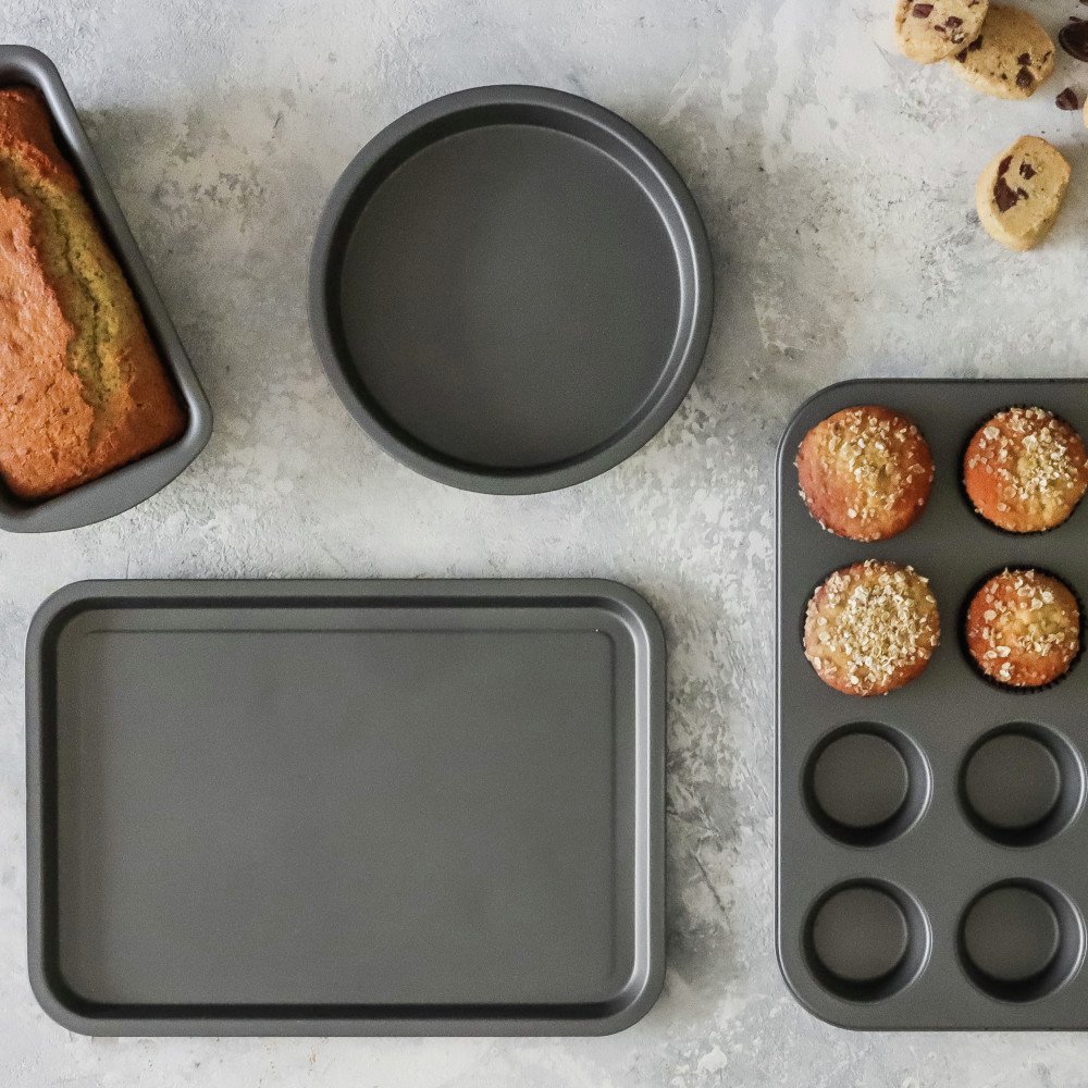 KitchenCraft 4 Piece Non-Stick Carbon Steel Bakeware Set