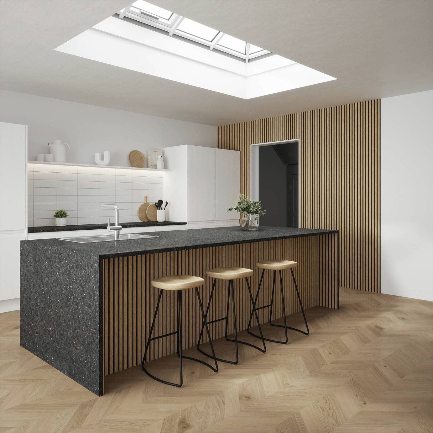 Kraus Acoustic Wood Veneer Natural Oak Wall Panel - 1.2m