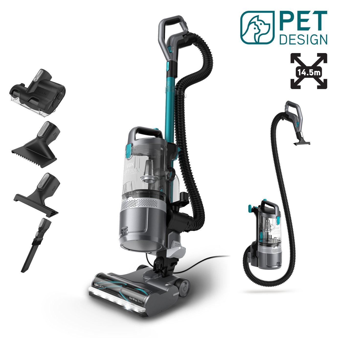 Vax LiftOut Reach Pet-Design Corded Upright Vacuum Cleaner