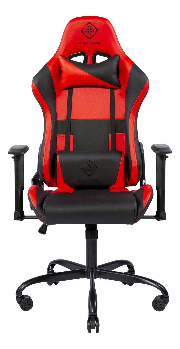 Deltaco DC210 Faux Leather Gaming Chair - Black and red