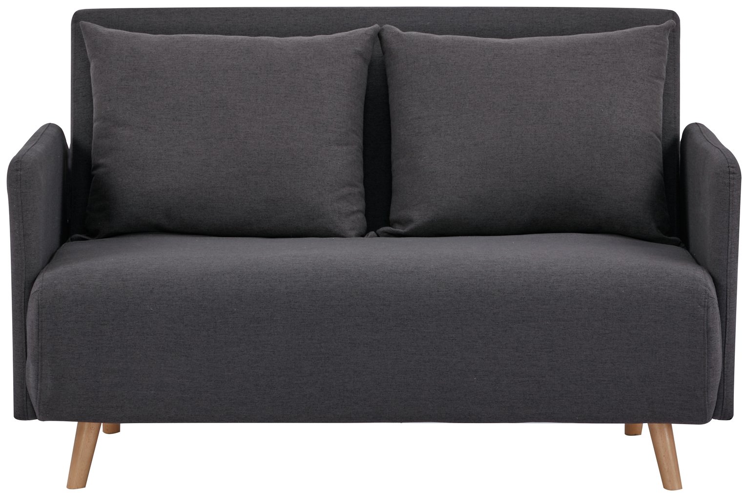 Habitat Alex Fabric Small Double Sofa Bed - Charcoal