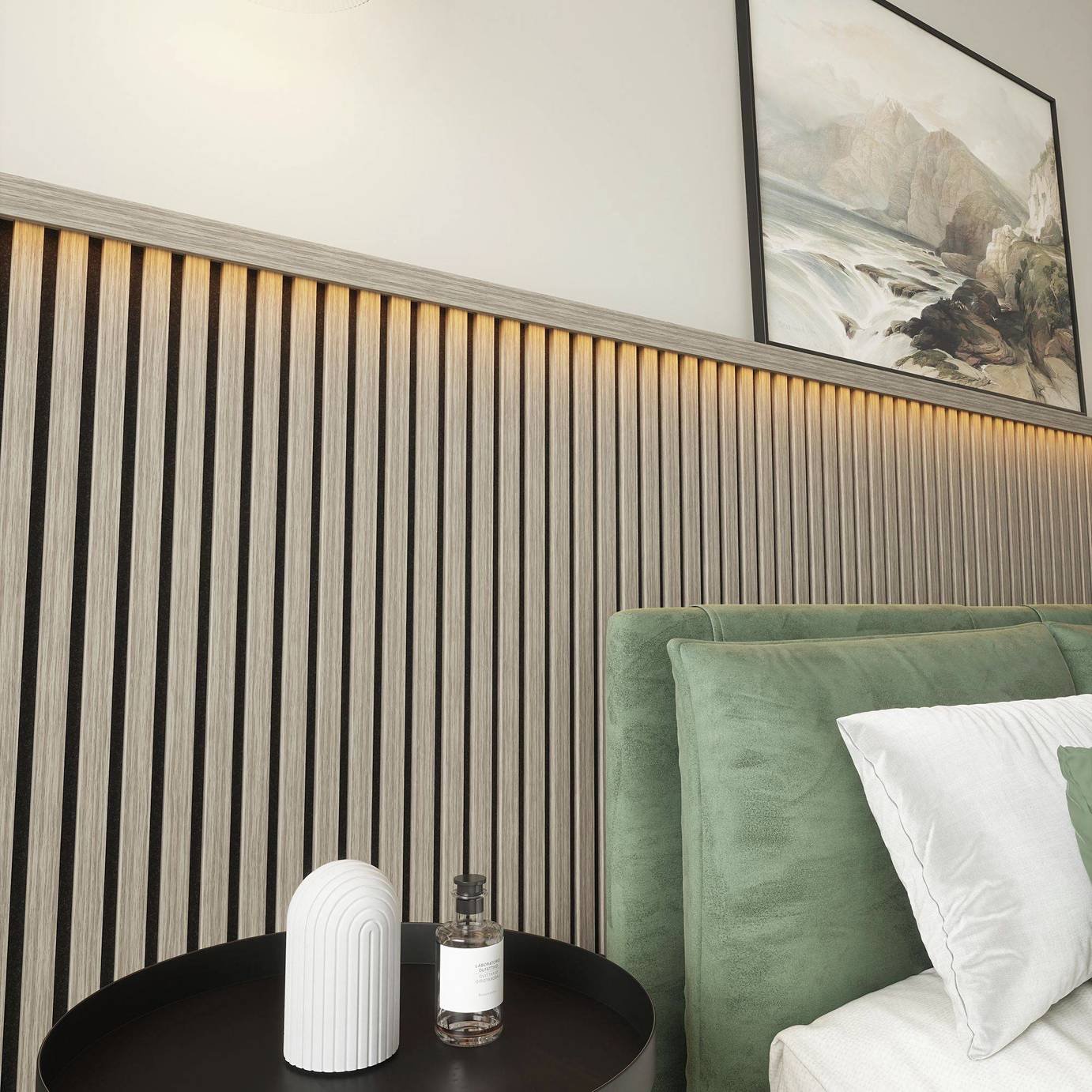 Kraus Alder Grey Wall Panel Top Cap - 1.8m