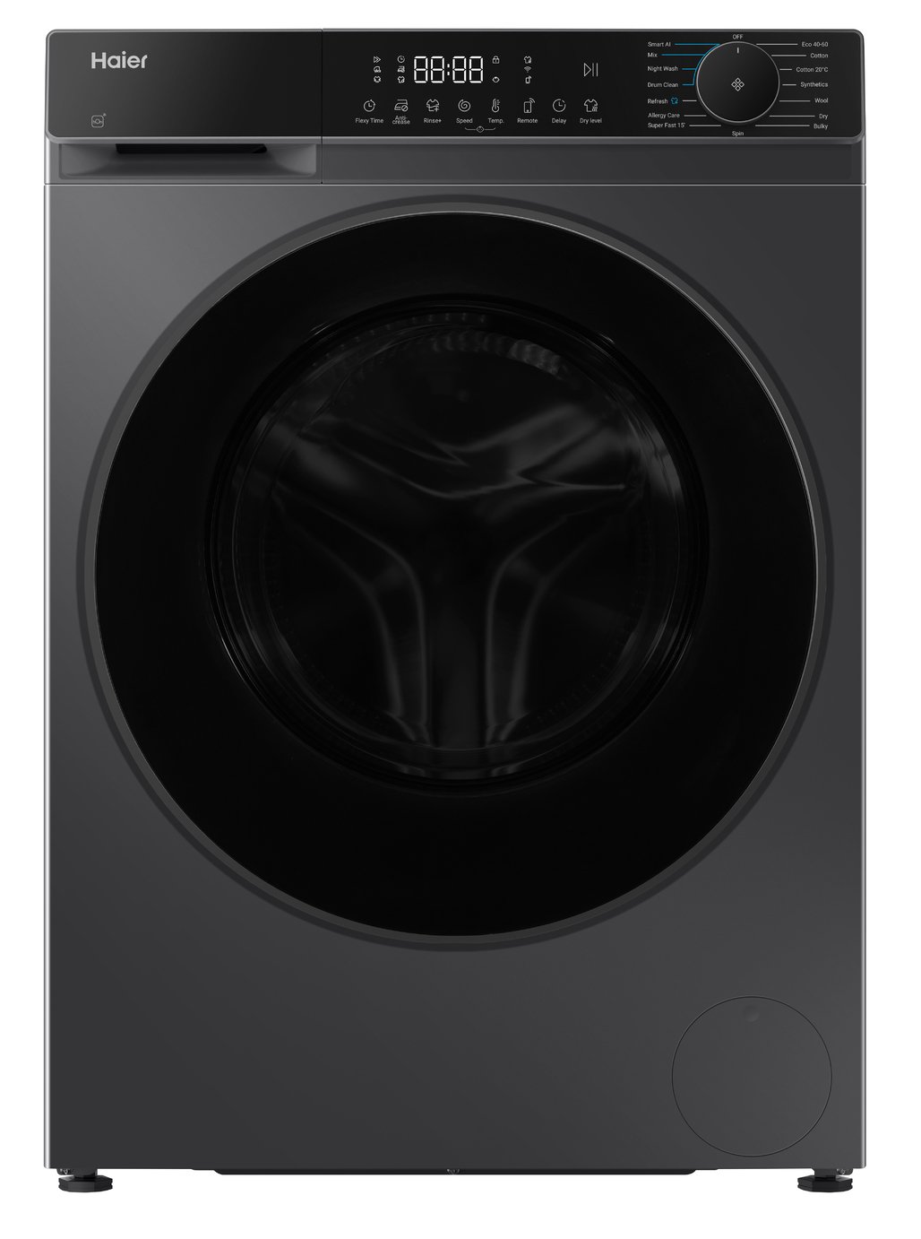 Haier HWD100BP16357GUK 10/6KG 1400 Washer Dryer - Graphite