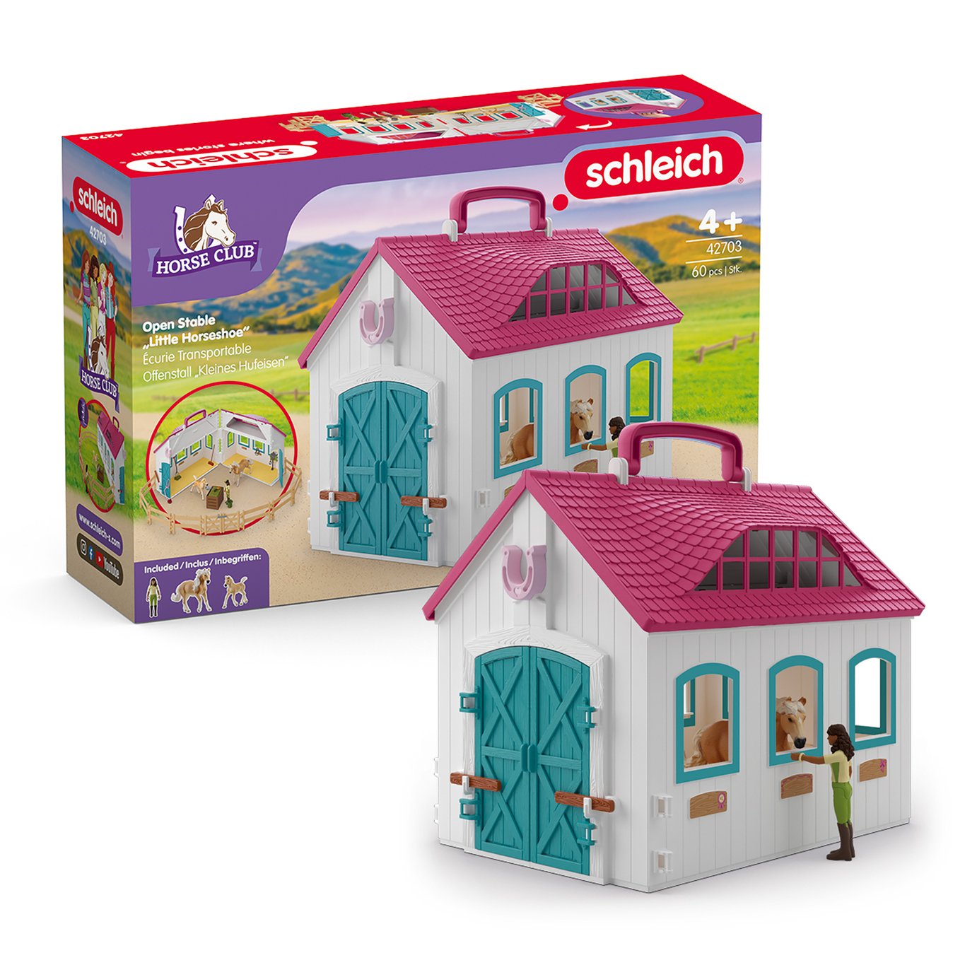 Schleich Horse Club Open Stable Little Horseshoe