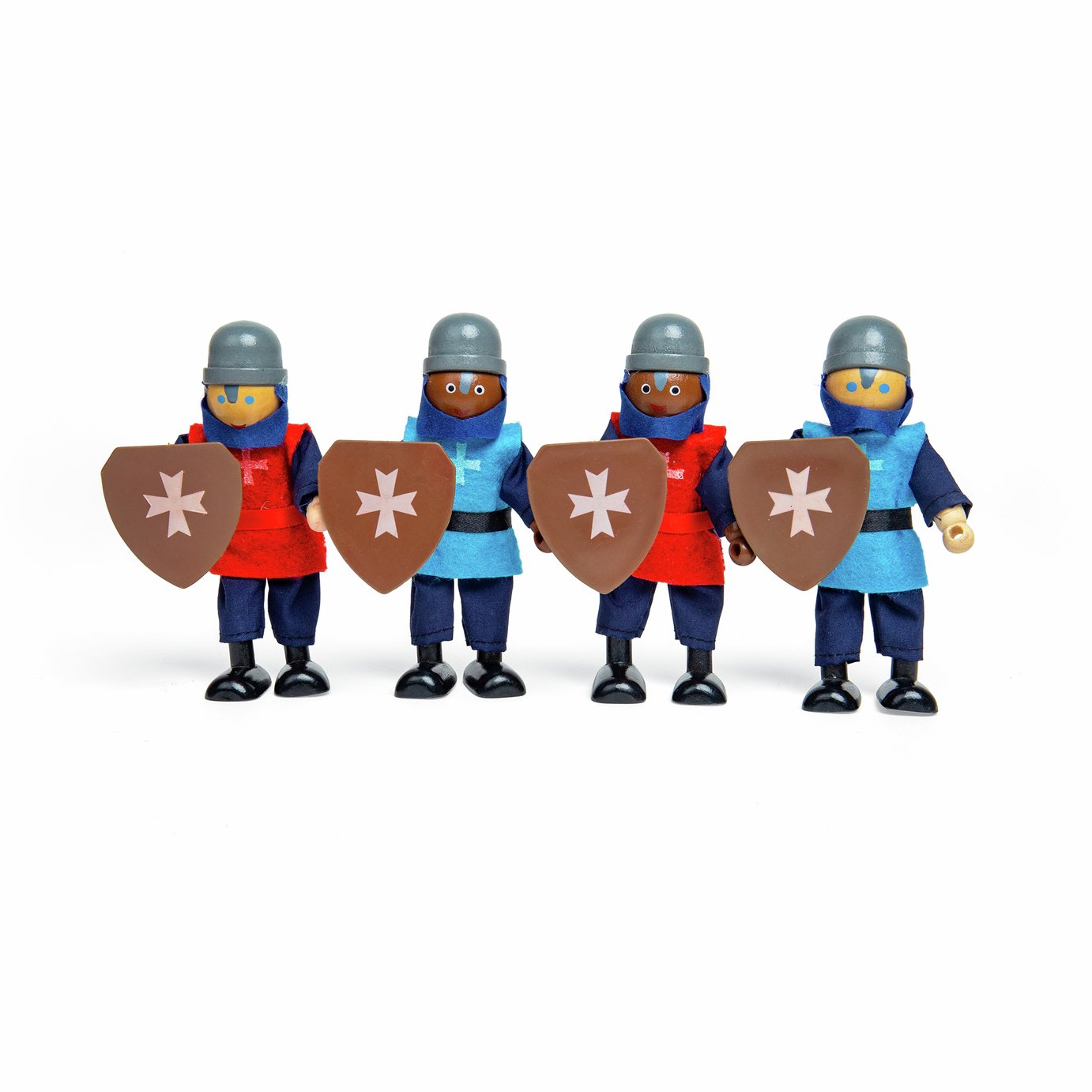 Bigjigs Toys Wooden Knight Toys Set