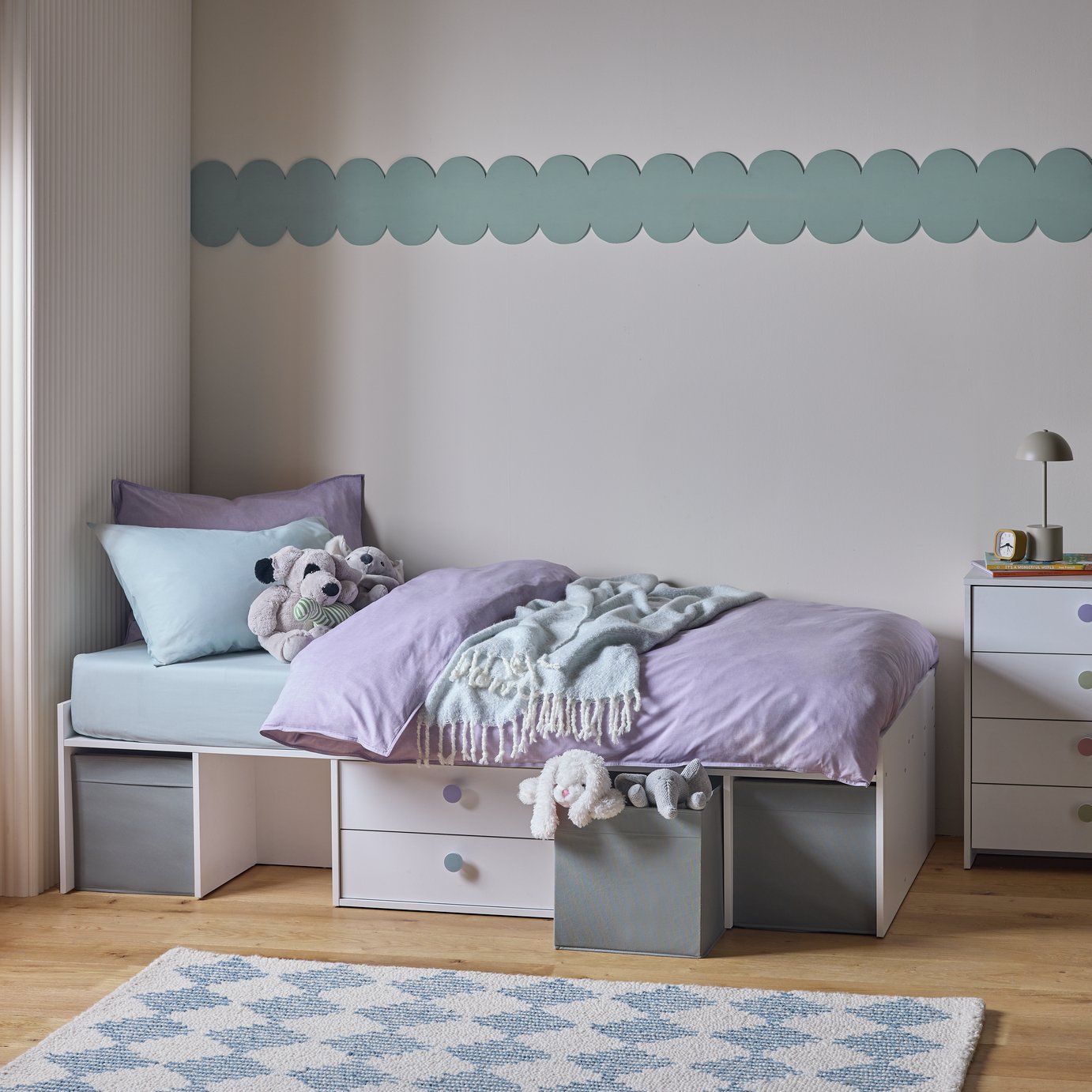 Argos Home Juno Kids 2 Drawer Cabin Bed - White