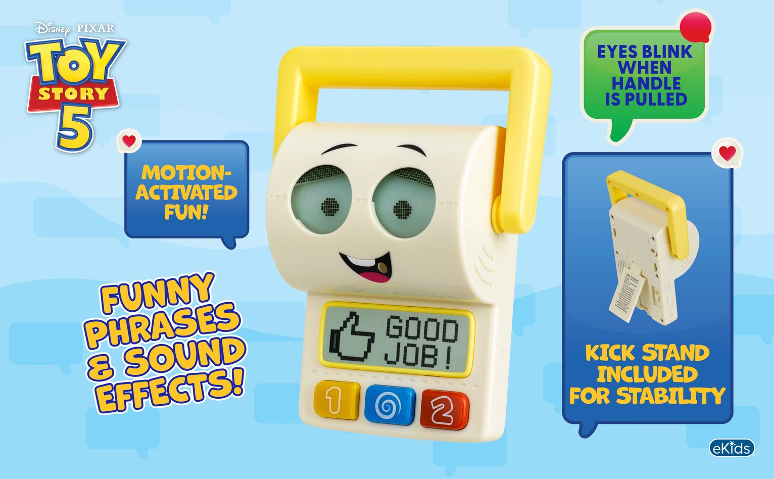 Disney Toy Story 5 Mr. Smartypants Kids Room Alarm 