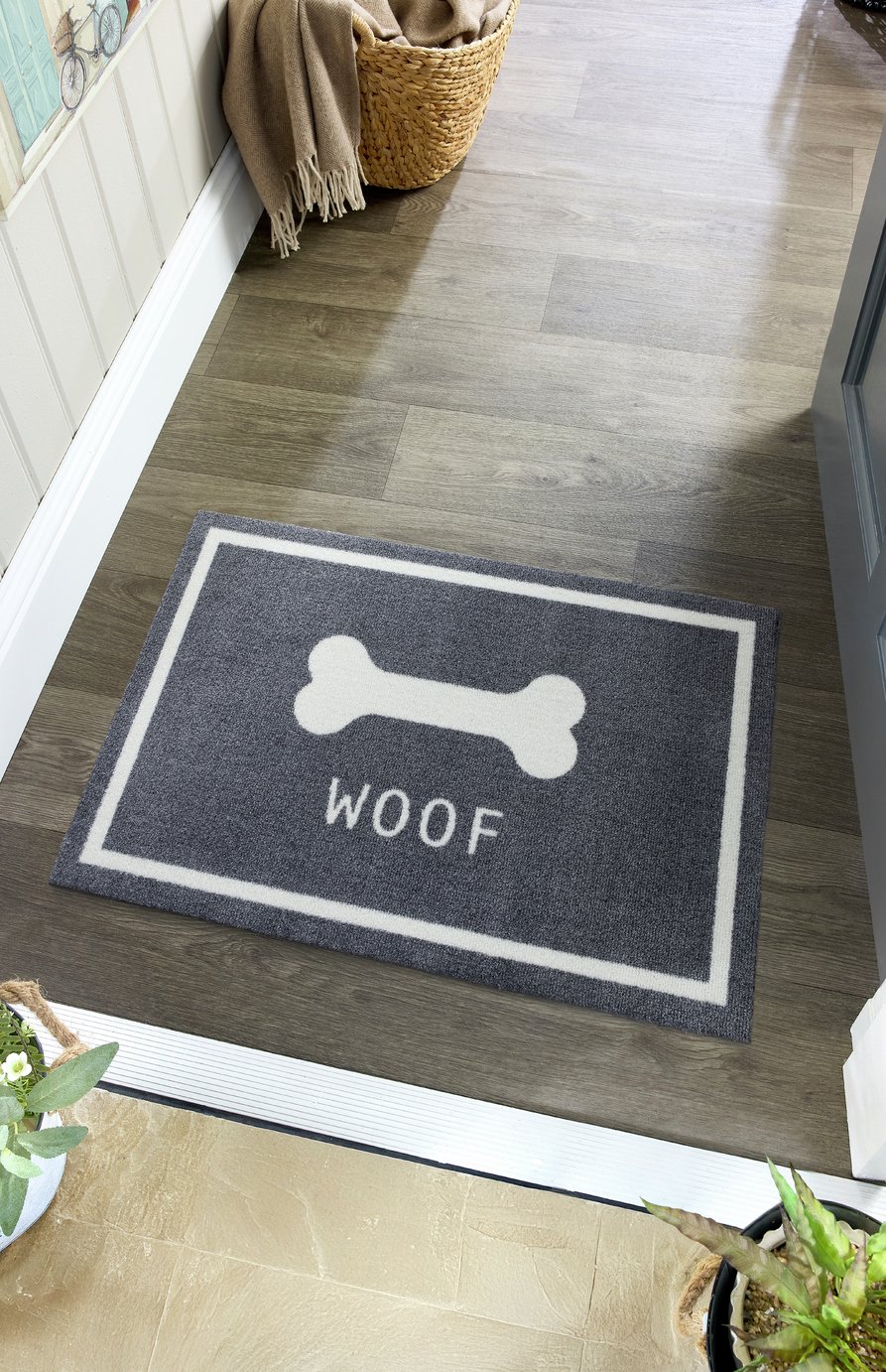 Howler N Scratch Woof Brown Doormat - 50X75cm