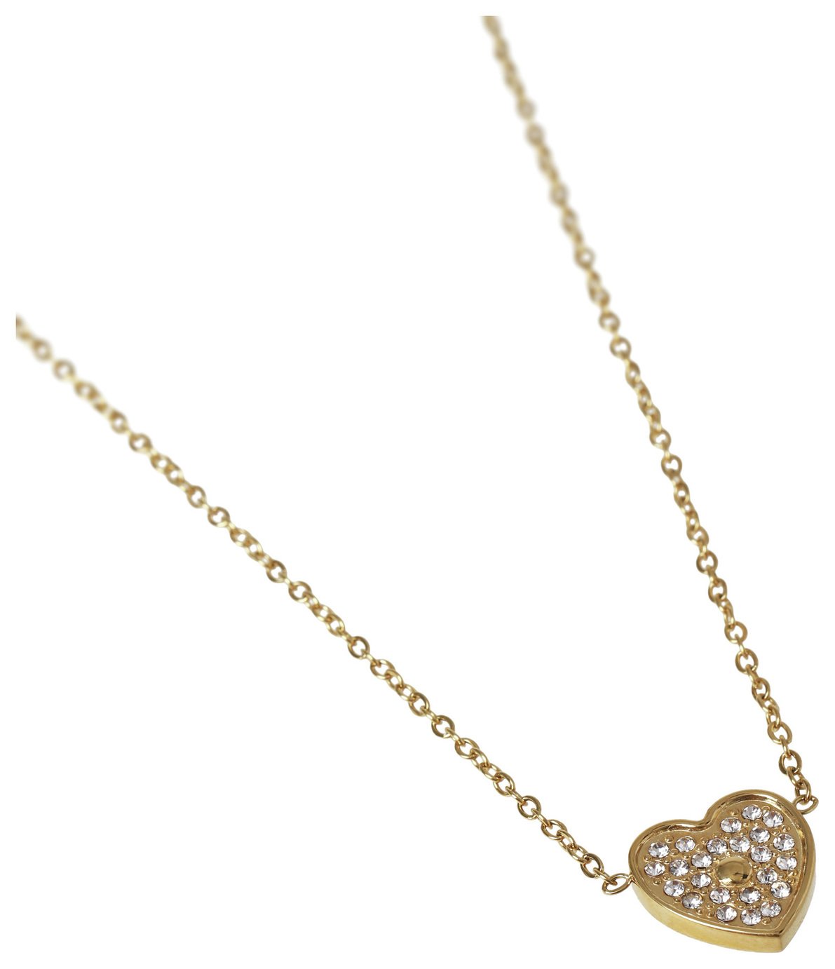 Liars & Lovers Stainless Steel Crystal Heart Necklace