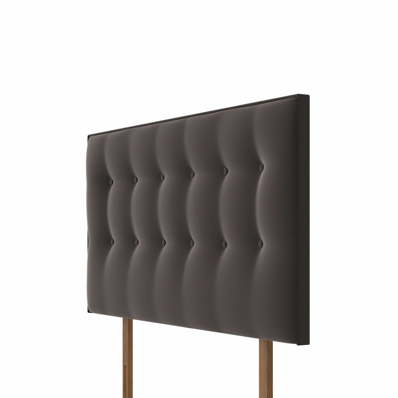 Silentnight Hayez Fabric Kingsize Headboard -Charcoal