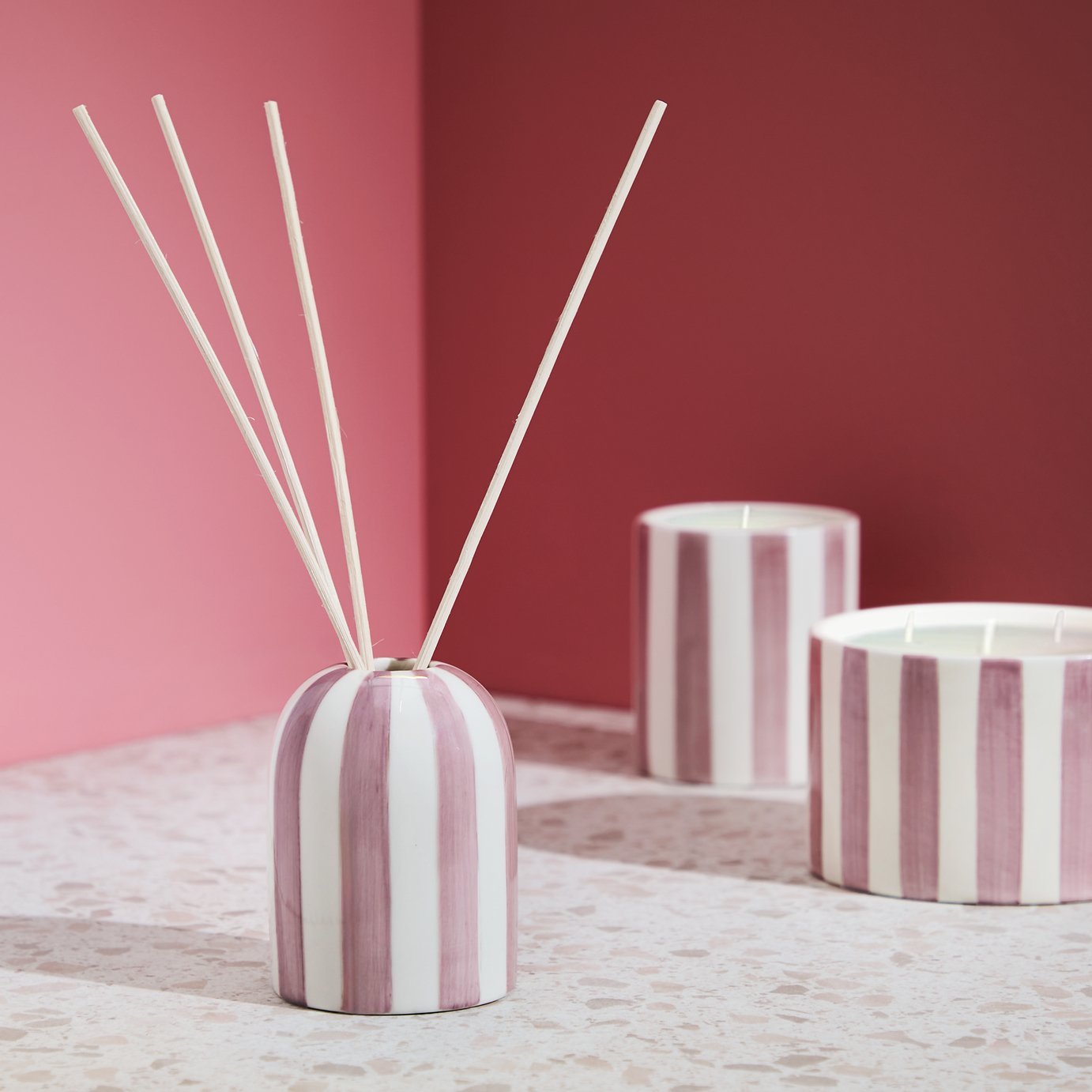 Habitat 150ml Ceramic Reed Diffuser - Pink Pepper & Cassis 