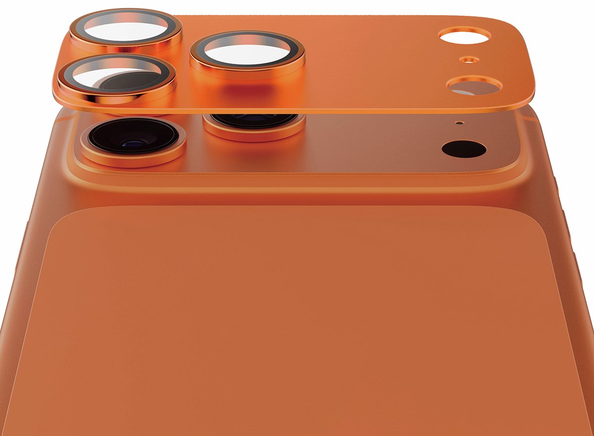 PanzerGlass FENDER iPhone 17 Pro Max Camera Protector Orange