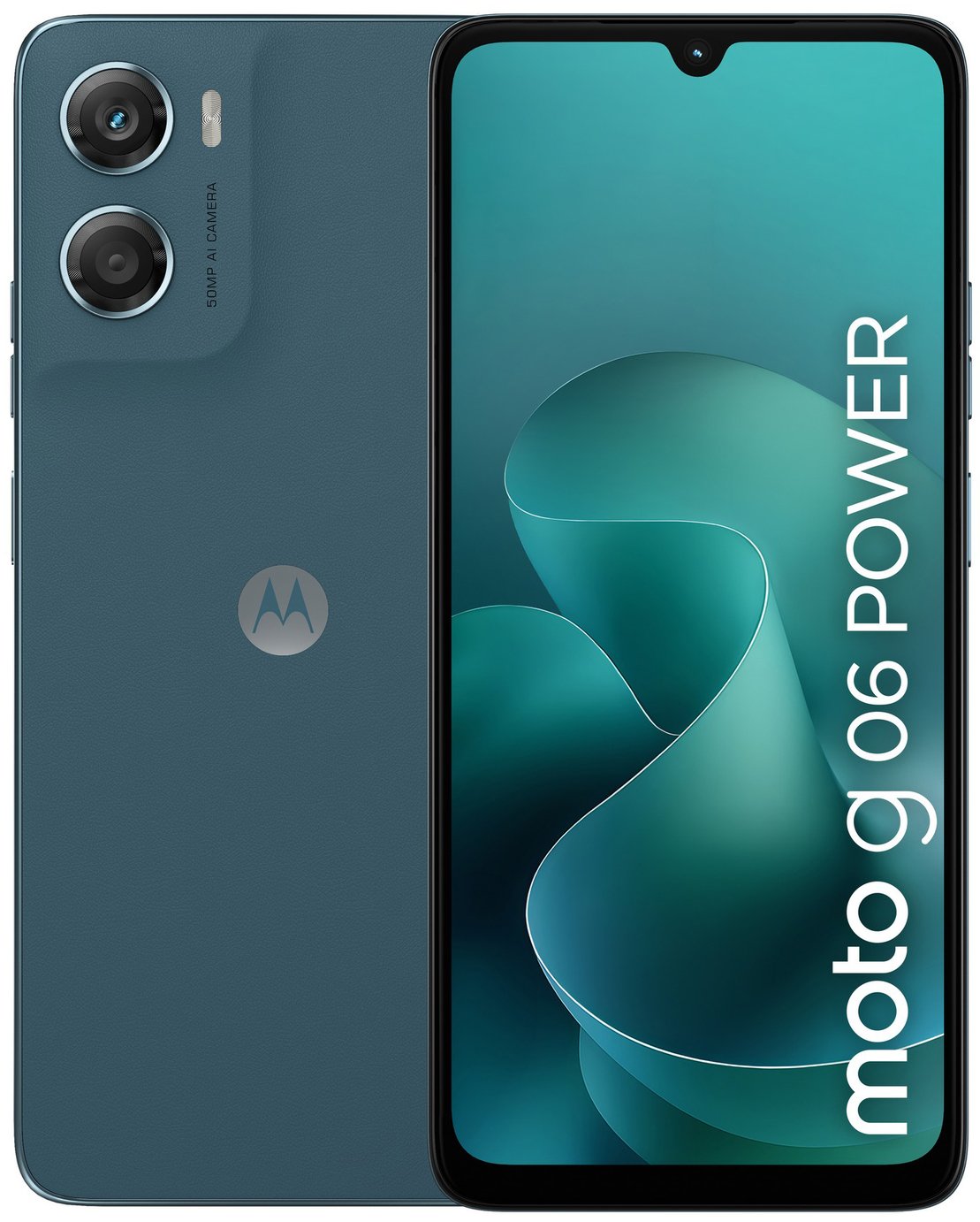 SIM Free Motorola g06 POWER 64GB AI Phone - Pantone Blue