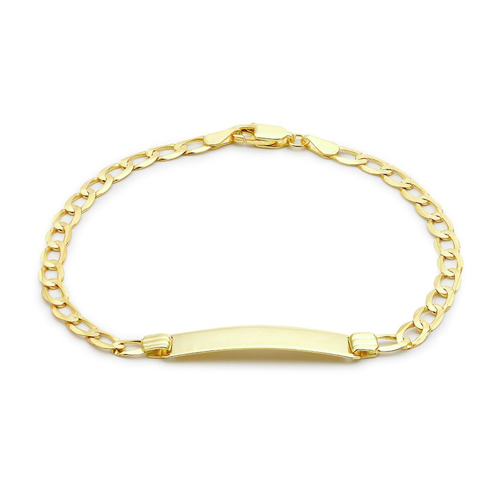 Revere 9ct Gold Personalised Curb ID Bracelet