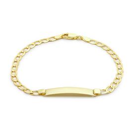 9ct Gold Personalised Curb ID Bracelet