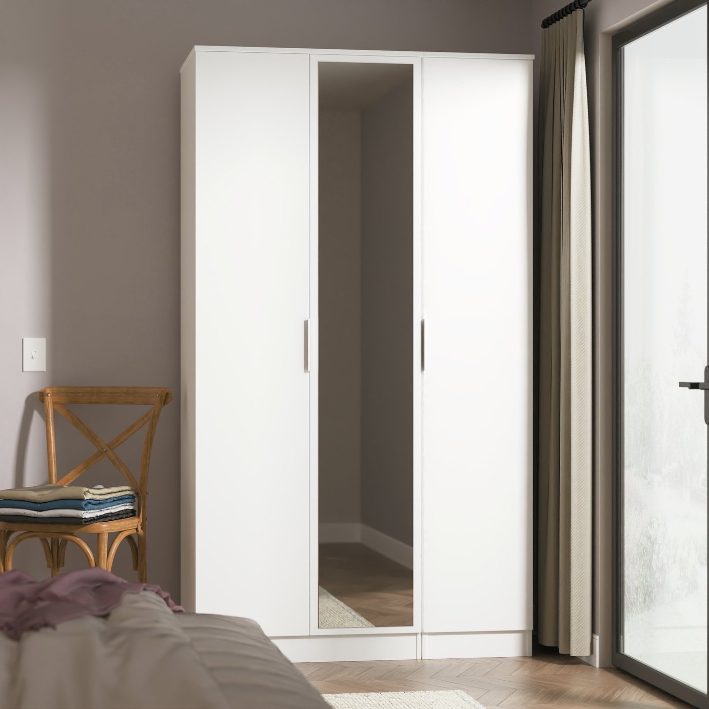 Welcome Orillia 3 Door Mirror Wardrobe