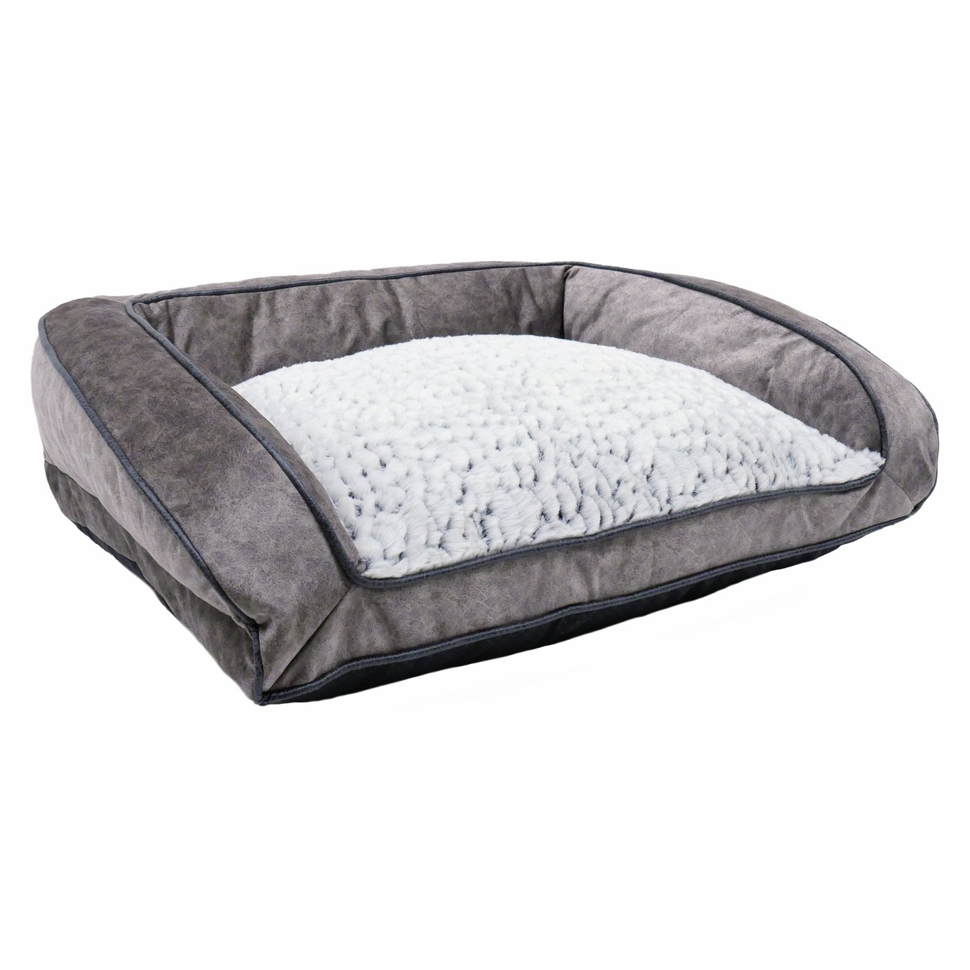 Rosewood Pet Luxury Fleece Lined Plush Sofa - Medium