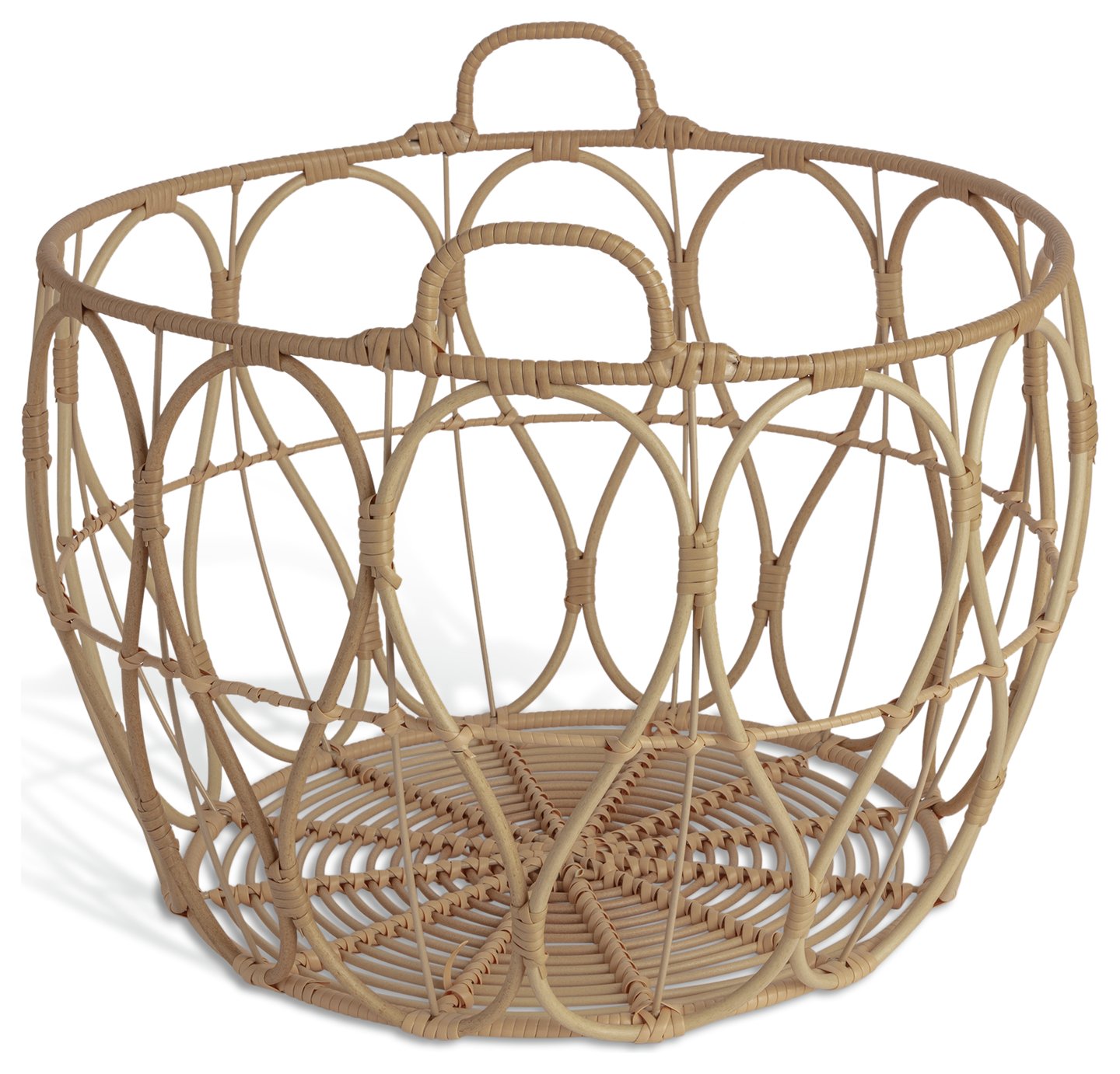 Habitat Open Weave Blanket Storage Basket - Natural