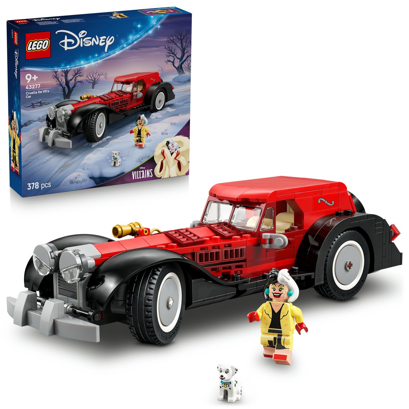 LEGO Disney Cruella De Vil's Car Building Set 43277