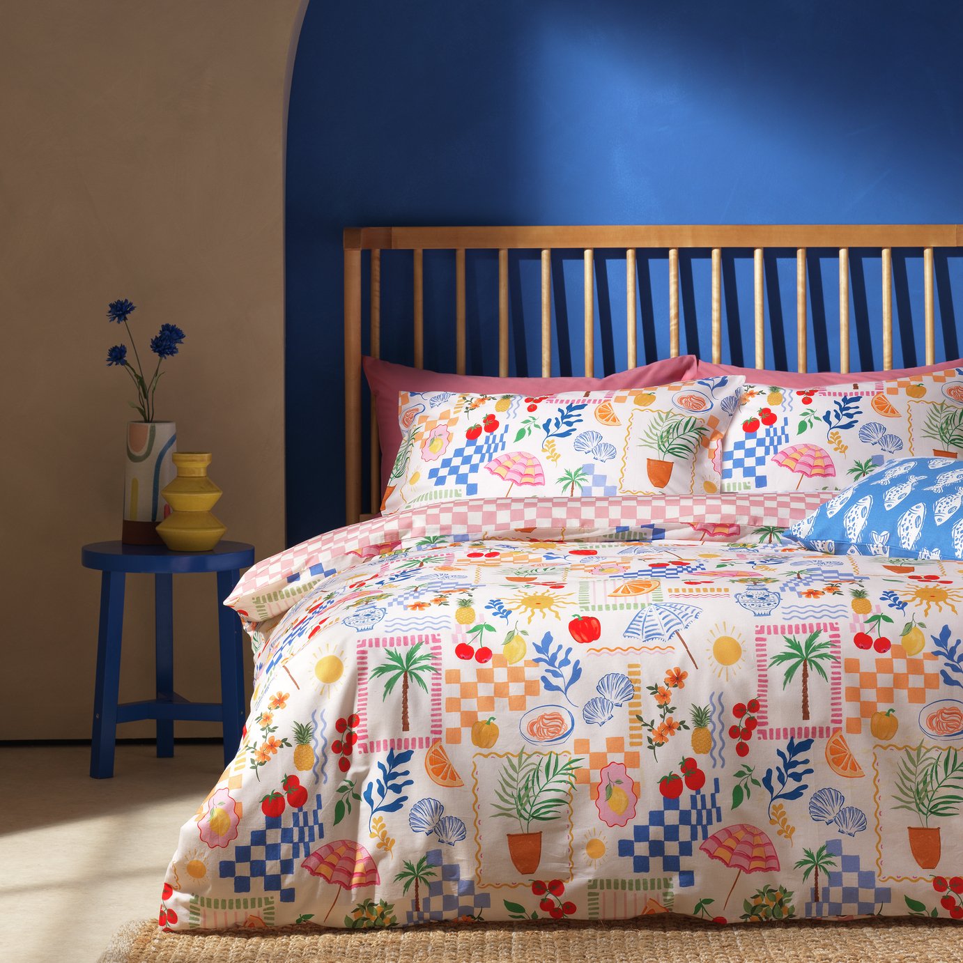 Argos Home Cotton Sorrento Off White Bedding Set