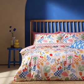 Argos Home Cotton Sorrento Off White Bedding Set