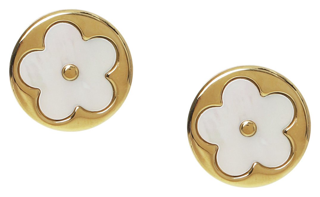 Liars & Lovers Stainless Steel Circle Flower Stud Earrings