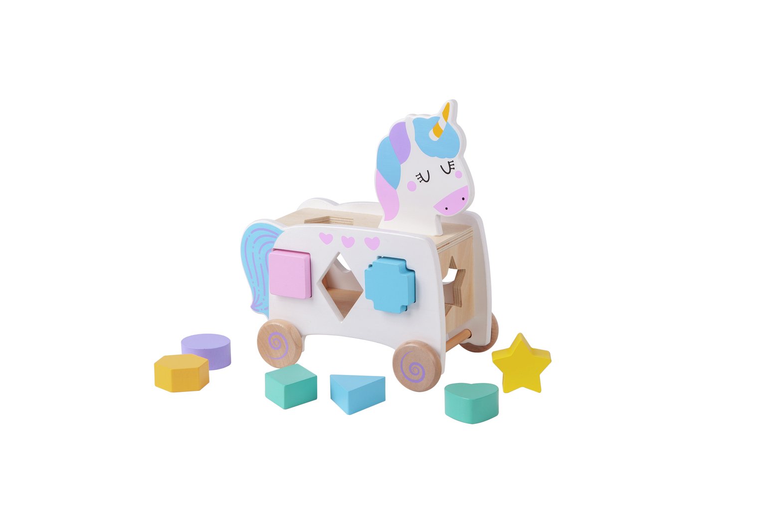 wooden push along toy argos