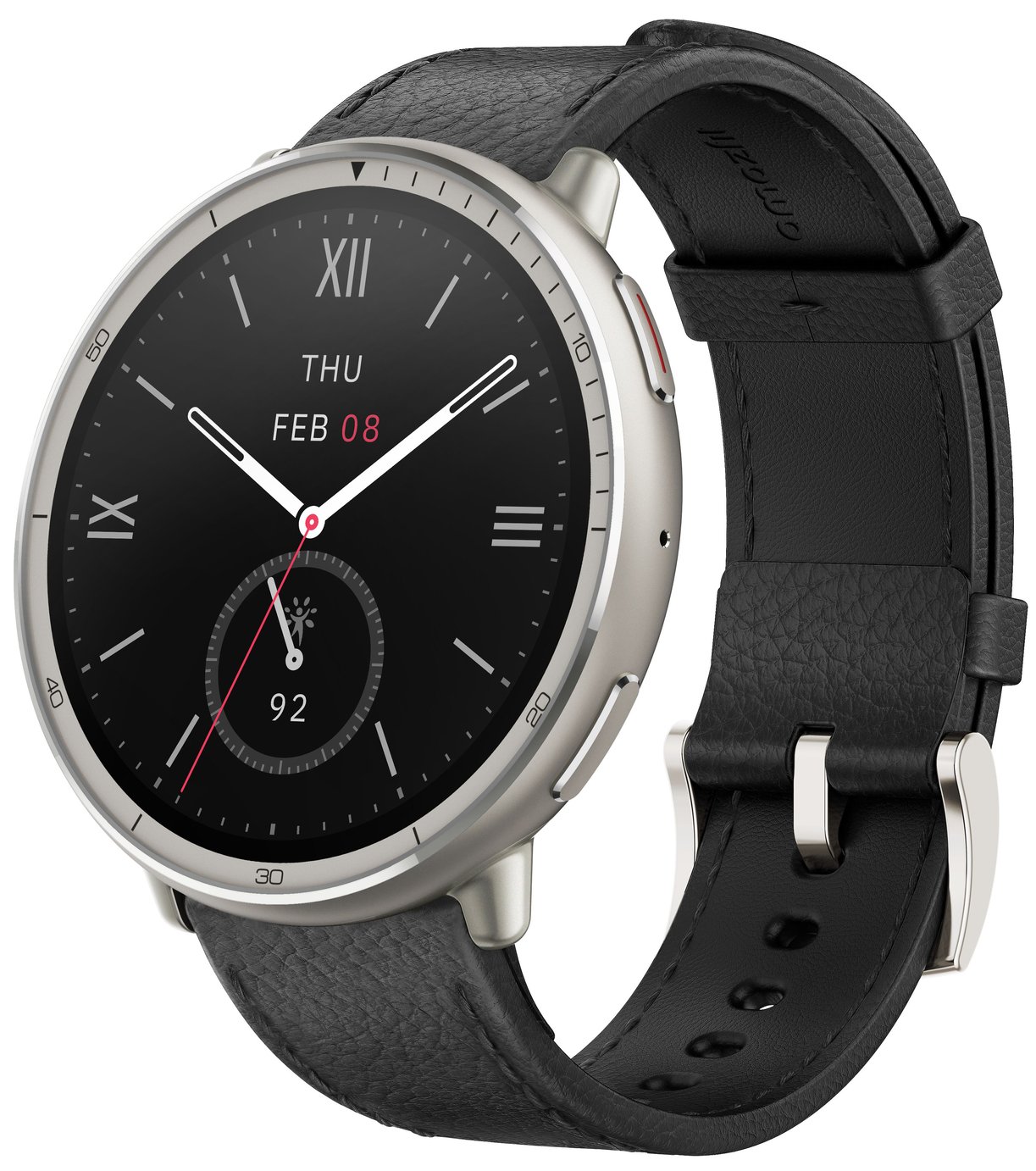 Amazfit Active 2 Premium Smart Watch - Black Leather