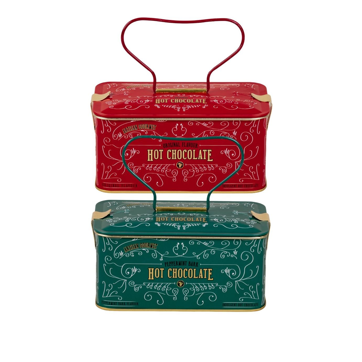 Vintage Marque Hot Chocolate Duo Tins -Original & Peppermint