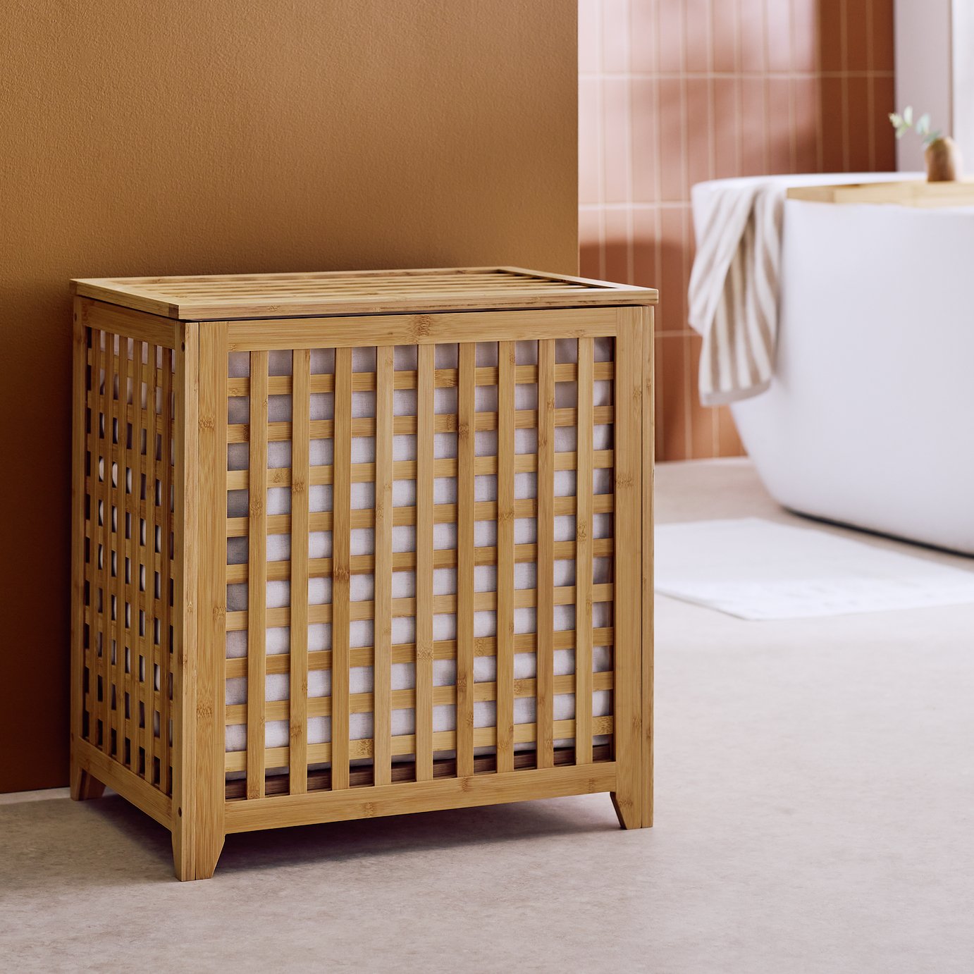 Habitat 100L Wood Storage Bin - Natural