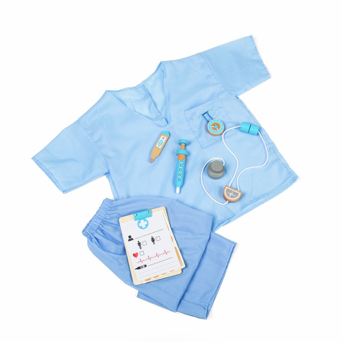 BIGJIGS Toys Medic Dress-Up Set