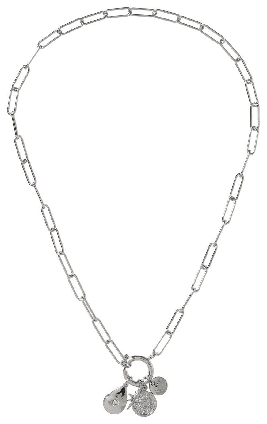 Liars & Lovers Silver Tone Mixed Charm Pendant Necklace